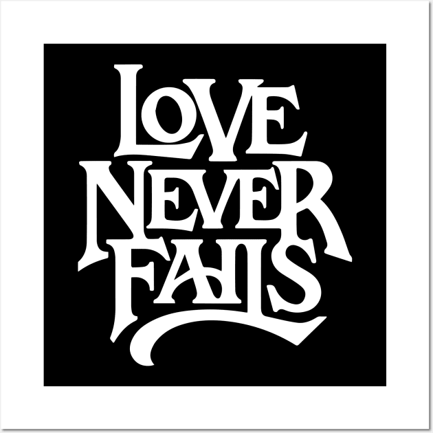 love never fails Wall Art by societee28